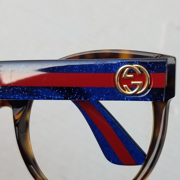 Amazing Gorgeous Authentic Gucci GG web Large Eyeglasses Frames - Picture 5 of 13